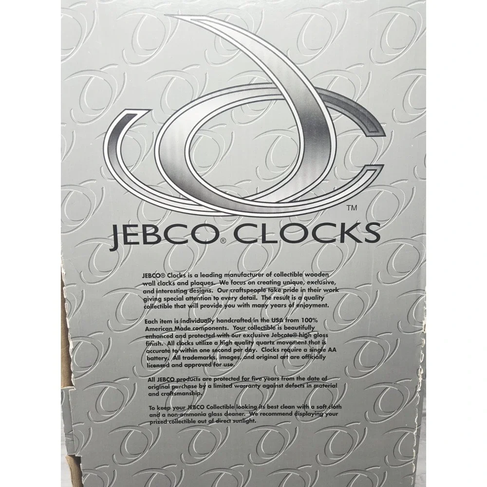 Jebco Dale Earnhardt Jr #8 Budweiser Monte Carlo Commemorative Wall Clock Ltd Ed